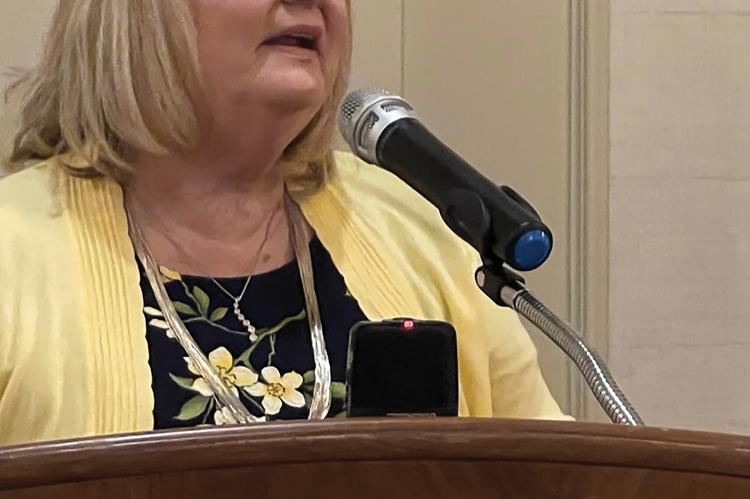 MAYOR Sharon Powell speaks at the Mayor’s Prayer Breakfast.