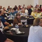 LOCAL RESIDENTS AND BUSINESS representatives gather for an Excelsior Springs Chamber luncheon highlighting local health care, community efforts and resources. MIRANDA JAMISON | Staff