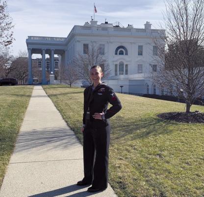 SARA SERVER STANDS outside the White house. | Submitted