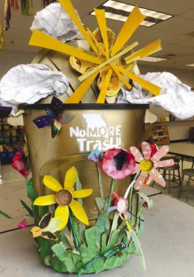 HANNAH COLE Primary School, Boonville was a winner from last year’s K-2 Category Trash can decorating.