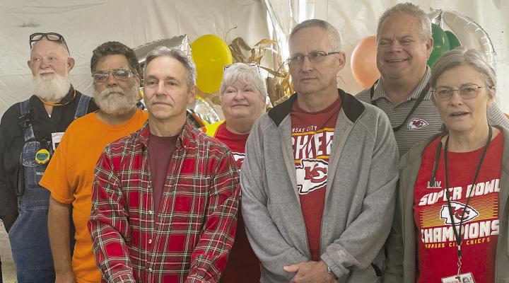 PACCOR EMPLOYEES gather to receive thanks for over 40 years of employment service in Excelsior Springs. ELIZABETH BARNT | Staff