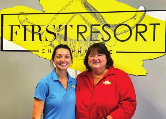 A DOCTOR of chiropractic, Katie Willimetz, with her mother, Dana Dykes, shows off the new office located in the Vintage Shopping District of Excelsior Springs COURTNEY COLE | Staff affiliate