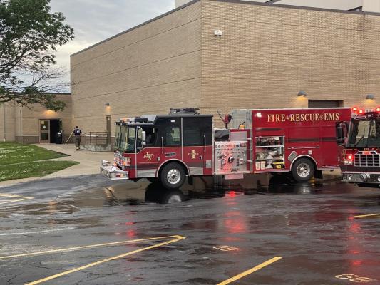ESFD on the scene at the high school