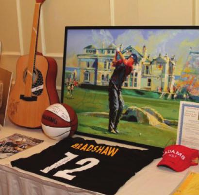 PARTICIPANTS IN the auction following the Gregg Williams Tiger Golf Classic on July 9 at Excelsior Springs Golf Course can expect to bid on signed memorabilia from A-list sports and entertainment celebrities. FROM THE GREGG WILLIAMS FOUNDATION WEBSITE