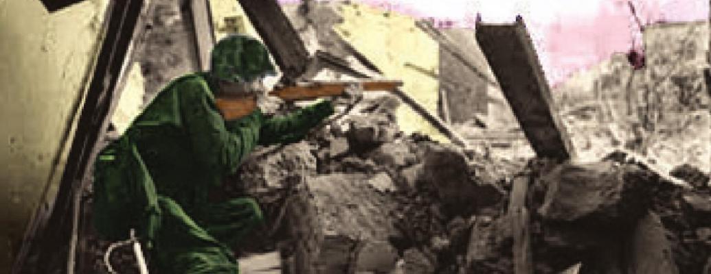 WARFARE HISTORY NETWORK states the American fight over the town of Cisterna di Littoria in central Italy came at a cost of two battalions of the Darby’s 6615th Ranger Force. Defended tenaciously by the German Army, Cisterna served as a key step toward capturing Rome. U.S. ARMY | Colorized