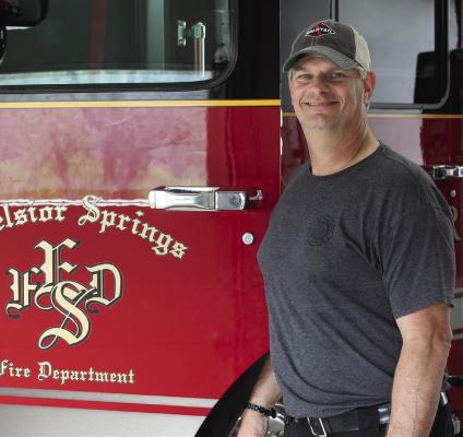 FIRE CAPTAIN Scott Guthrie shares his love for the Excelsior Springs community as he celebrates 17 years with the department. MIRANDA JAMISON | Staff