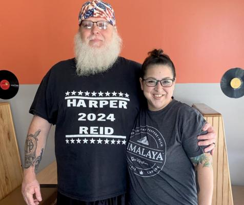 BOB LYMAN AND AUDREY DENTON are ready to open their new restaurant, Tony’s Grill and Bar, in downtown Excelsior Springs, bringing a variety of items to the menu. SOPHIA BALES | Staff
