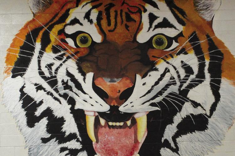 A PAINTED TIGER will be preserved as a banner to be put up at the new building.
