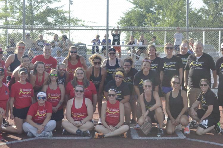 CANCER PATIENT Presley Minnick brings together alums of the Excelsior Springs and Richmond high school softball programs for a charity ballgame July 21 at Miracle Field No. 1 in Excelsior Springs. DUSTIN DANNER | Staff