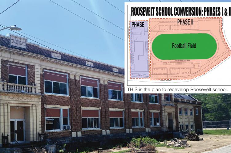 THE PLAN is to improve Roosevelt school, turning the building into a residential facility for the elderly.
