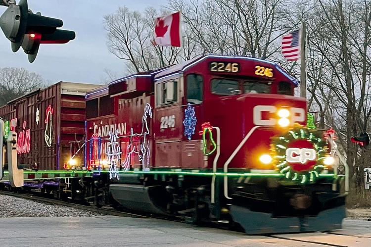 CANADIAN PACIFIC Holiday Train chugged its way through Excelsior Springs this past Sunday. ROBBIE FARABEE | Submitted