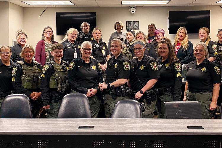 PICTURED ARE MANY of the current Clay County Sheriff’s Office female deputies and detectives. CLAY COUNTY SHERIFF DEPARTMENT | Submitted
