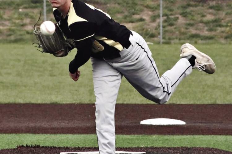 LUCAS DILLMAN, shown here pitching in high school baseball for Excelsior Springs, has signed to play for Crowder College in Neosho. DUSTIN DANNER | Staff