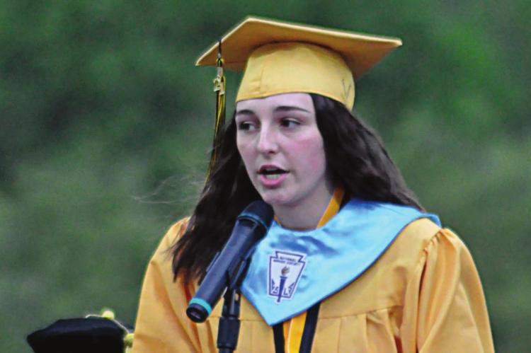SENIOR SPEAKER and class salutatorian Sydney Shepard reflects on how she and her fellow graduates have survived the trials of the pandemic.
