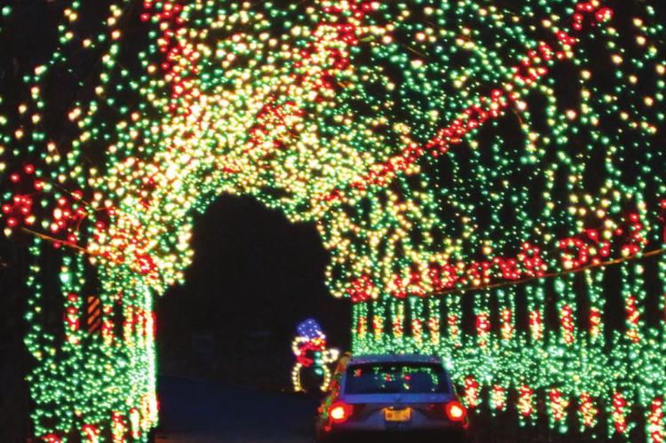 THE LANE OF LIGHTS in Excelsior Springs includes the longest lighted tunnel in the Kansas City metropolitan area. J.C. VENTIMIGLIA | Staff