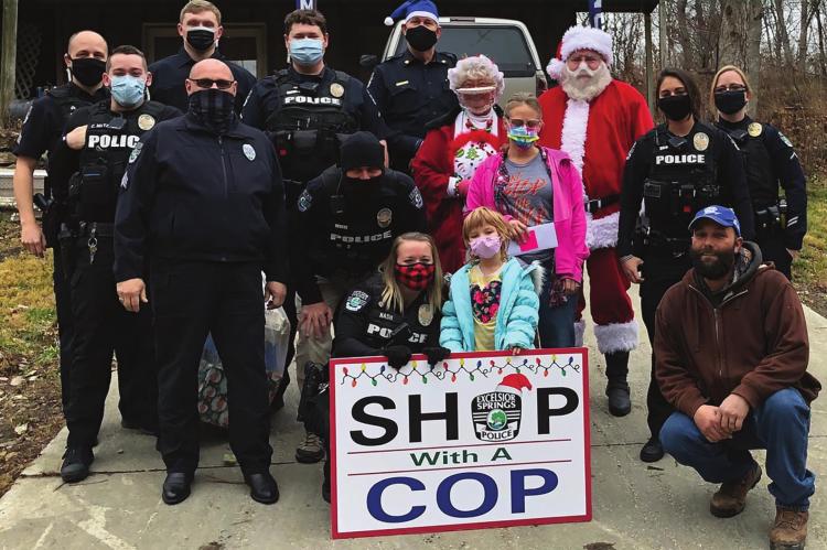 EXCELSIOR SPRINGS Police Department members and friends provide Christmas gifts to families across the community.