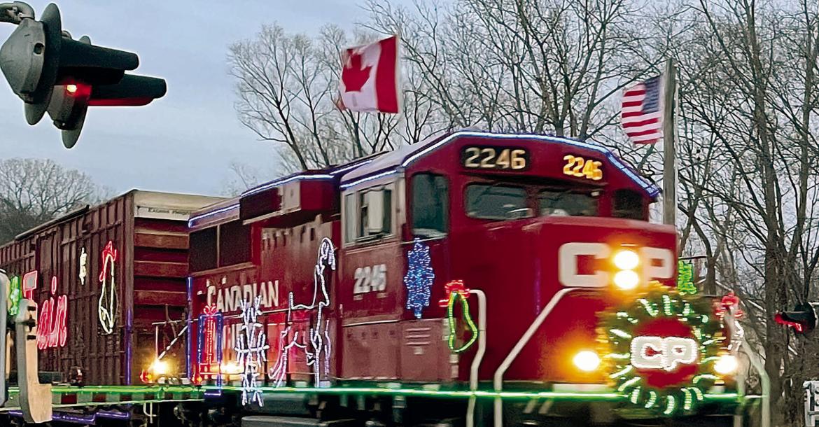 CANADIAN PACIFIC Holiday Train chugged its way through Excelsior Springs this past Sunday. ROBBIE FARABEE | Submitted
