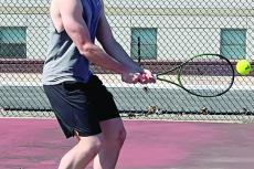 GRAYSON GROVE will start the boys tennis season as Excelsior Springs’ No. 2 singles player. DUSTIN DANNER | Staff
